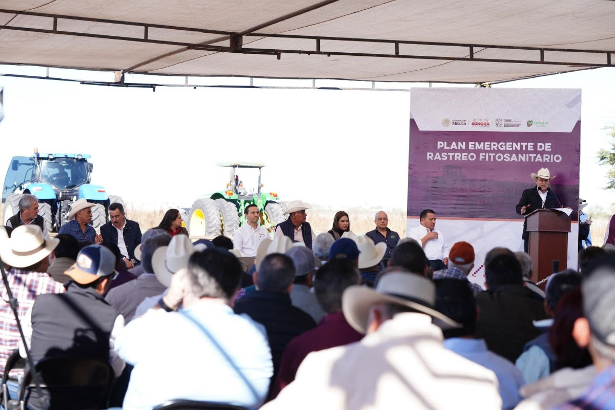 Gobernador Durazo beneficia a productores del sur con arranque del Plan Emergente de Rastreo Fitosanitario